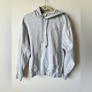 Champion Gray Hoodie Size Medium Pullover Sweatshirt Embroidered Logo